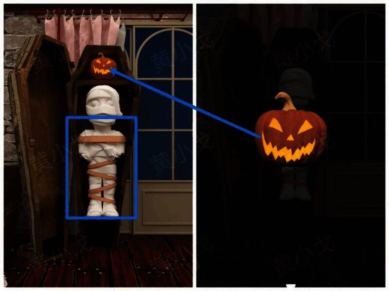 打开的棺材及木乃伊