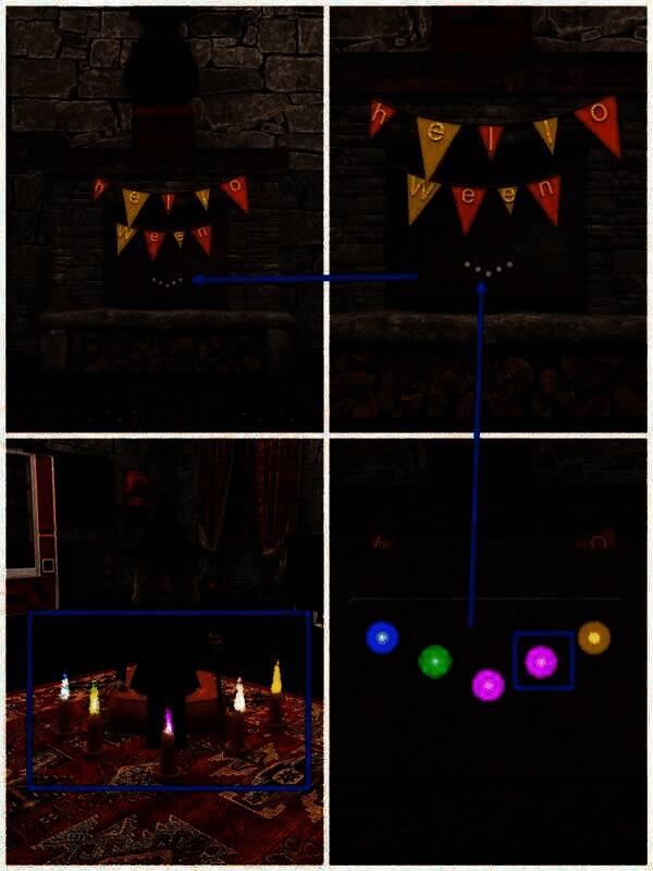 调整密码锁的壁炉