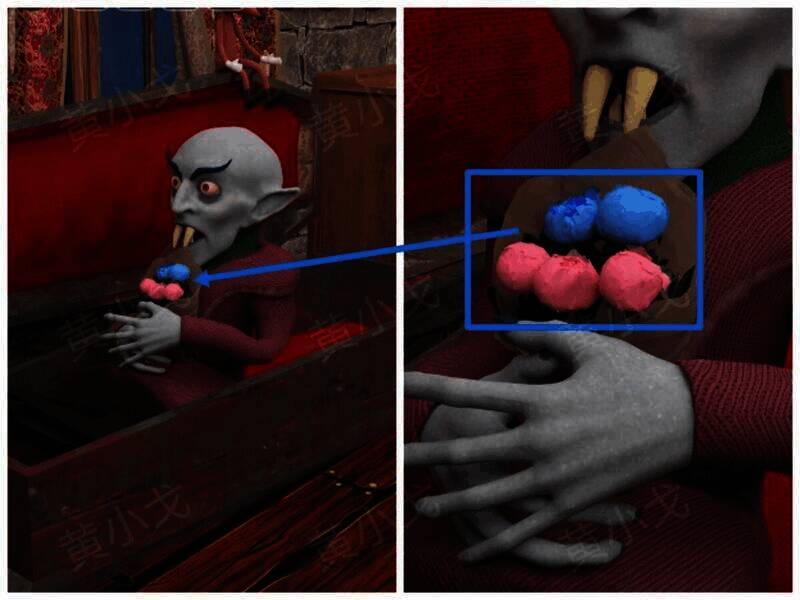 复活僵尸手中的花束