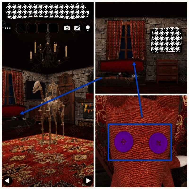 棺材上狐狸玩偶眼睛颜色及形状图片