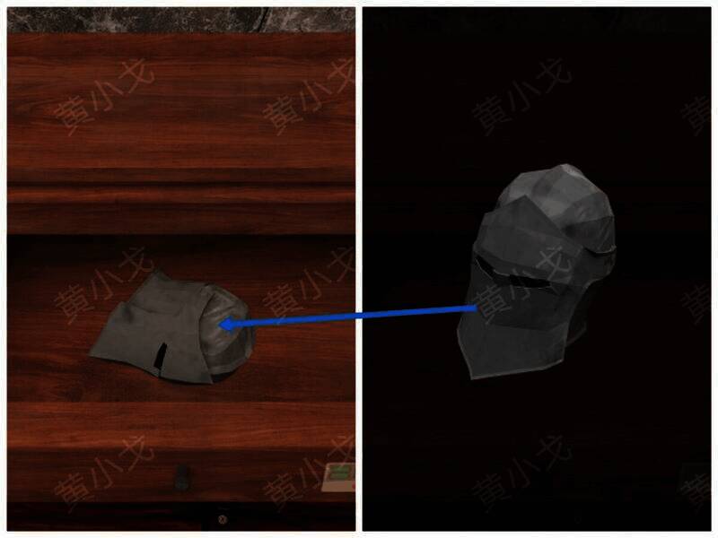 打开抽屉获得雕像头图片