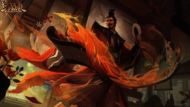 谋庞统纸雕皮肤宣传图