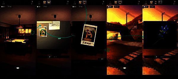 关卡3客厅照片和碎片拼接界面