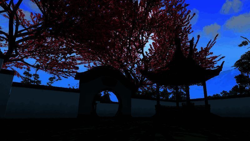 四方庭院内影壁及周边景观