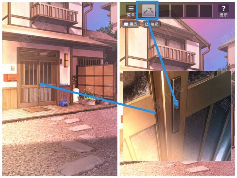 用钥匙开锁图片