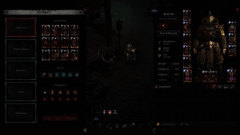 《暗黑破坏神4》第七赛季军械库画面