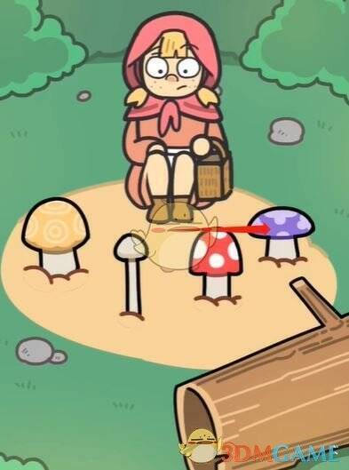 点击右侧紫色蘑菇