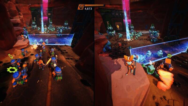 《CHIP ‘N CLAWZ vs. THE BRAINIOIDS》游戏截图3