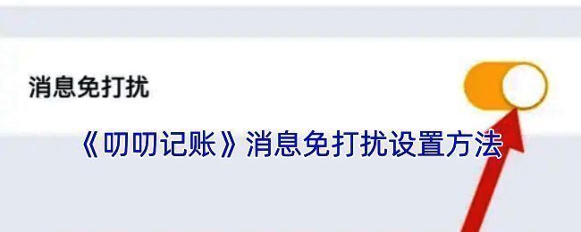 叨叨记账消息免打扰设置相关页面示例