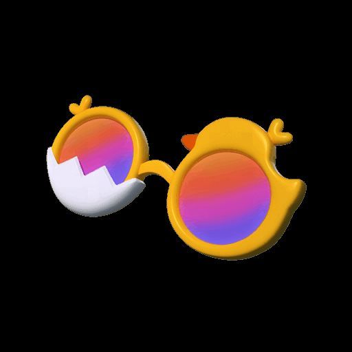 破壳蛋仔与鸭鸭组合形象