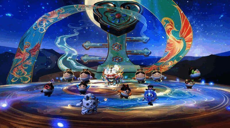 《飞天遗梦》舞台上的莲若与伴舞