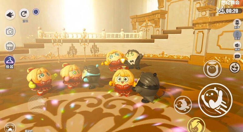 《宫廷舞宴》中蛋仔们跳双人华尔兹