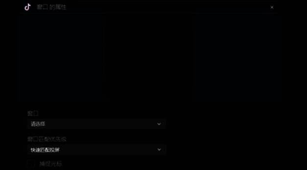 窗口选择界面及优先级选项界面