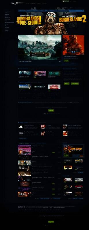 Steam 2014年商店页面