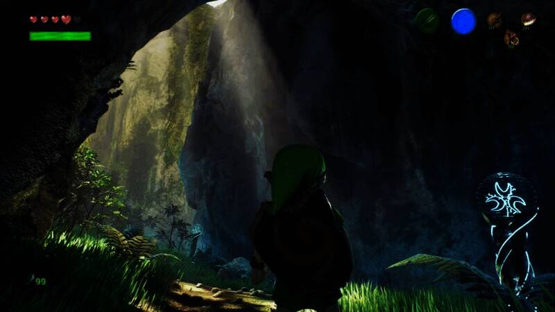 《塞尔达:时之笛》重制版游戏画面