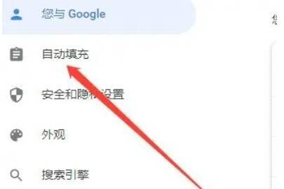 设置界面自动填充部分