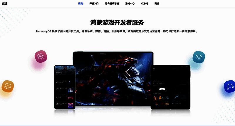 鸿蒙游戏开发者服务官网相关展示图片1