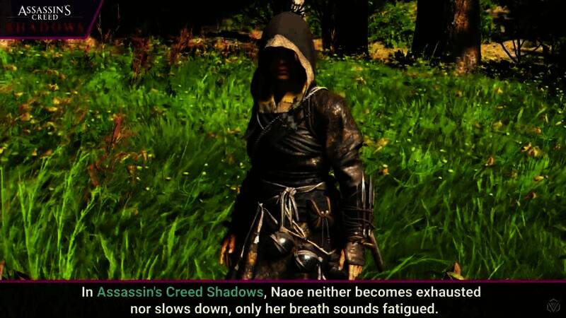 《刺客信条:影》女主冲刺画面