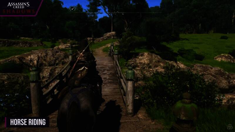 《对马岛之鬼》男主骑马画面