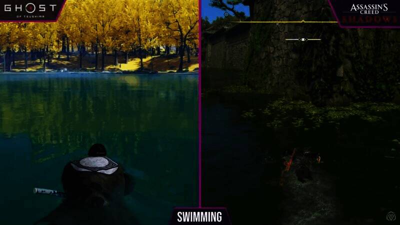 《刺客信条:影》女主游泳画面