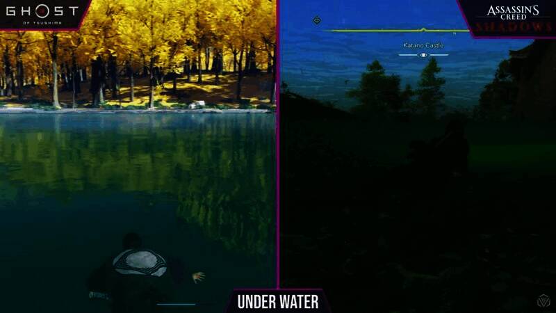 《刺客信条:影》女主水下画面