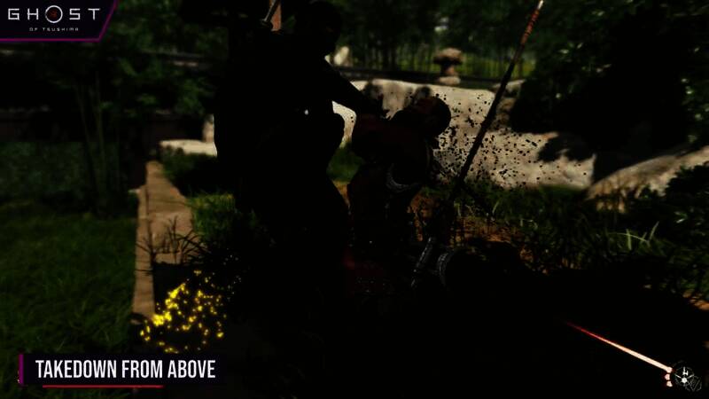 《对马岛之鬼》男主潜行画面