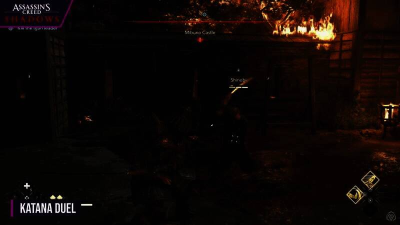 《刺客信条:影》女主武士刀对决画面