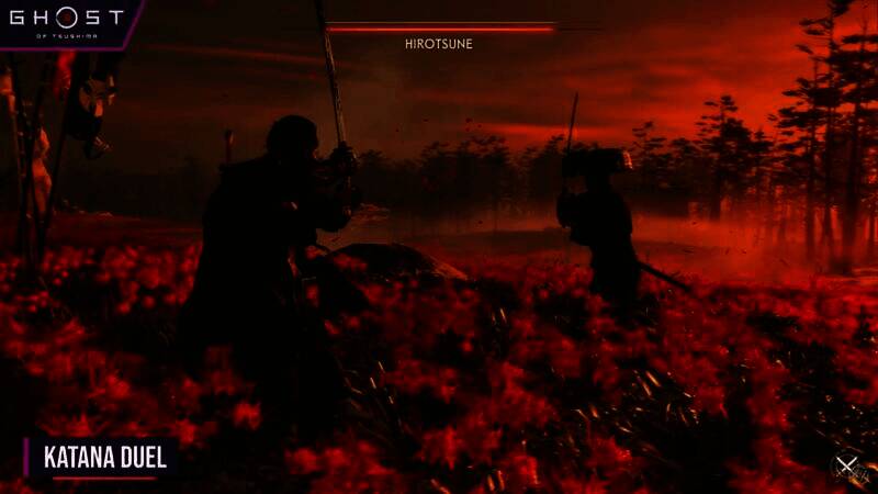 《对马岛之鬼》男主武士刀对决另一画面