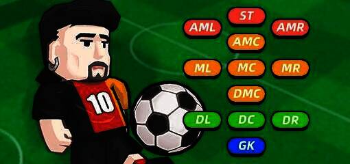 《新星足球世界》球员位置区域划分图片