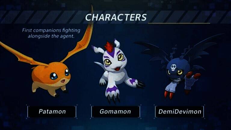 初始数码宝贝形象图