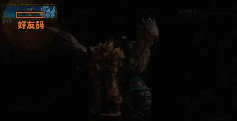 怪物猎人荒野角色好友码界面图