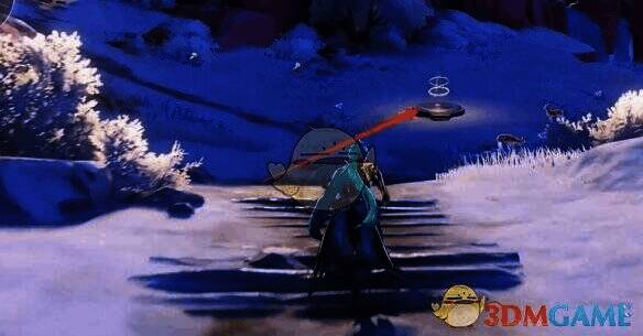 站在机关上准备跳跃