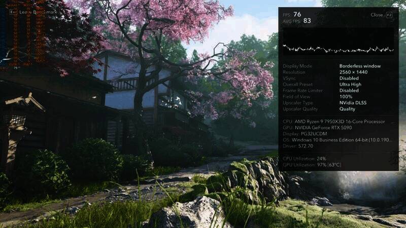 《刺客信条:影》1440P基准截图