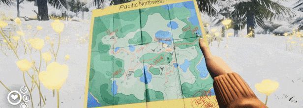 《Long Drive North》中探索荒野的画面