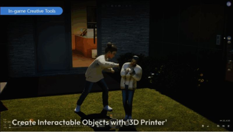 《inZOI》游戏中导入现实物体画面