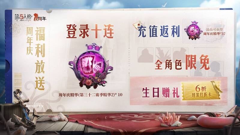 第五人格六周年活动宣传图 1