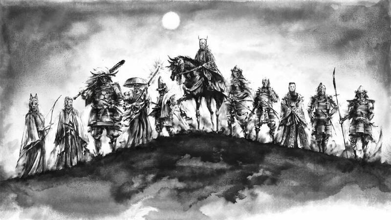 《刺客信条:影》水墨风新海报