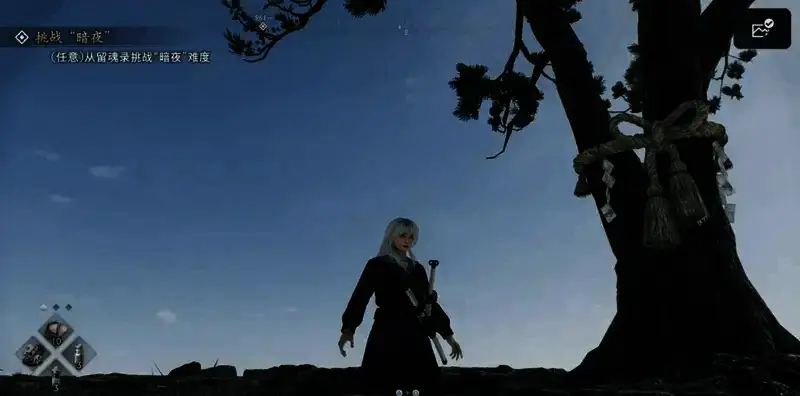 浪人崛起山洞内碧眼武士画面