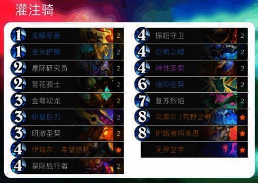 灌注骑卡组图片