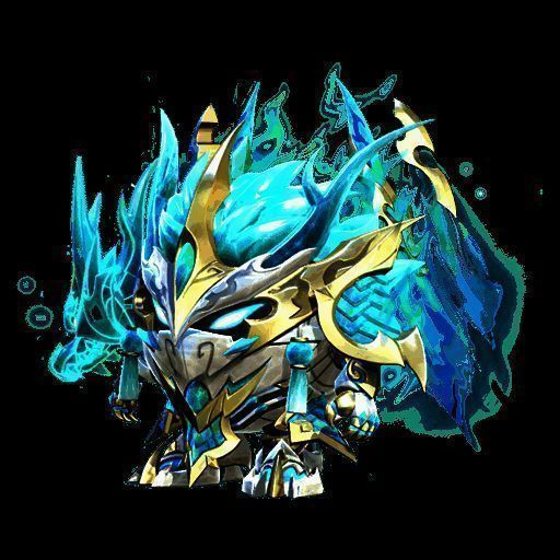 《蛋仔派对》龙魂战神铂金色战甲形象图