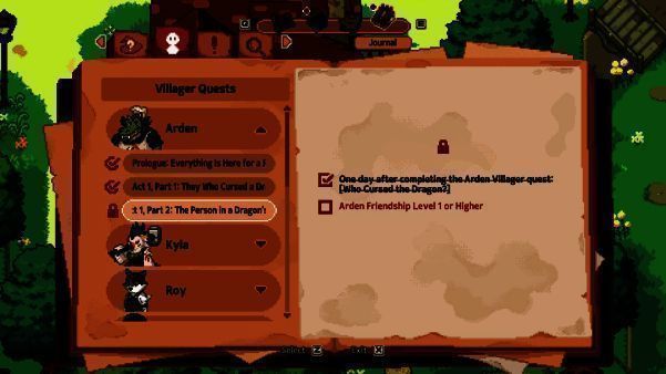 村民任务UI画面