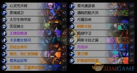 炉石传说灌注牧卡组界面