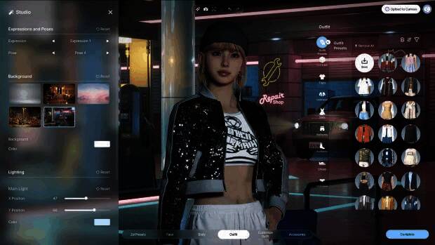 《inZOI》角色定制画面2