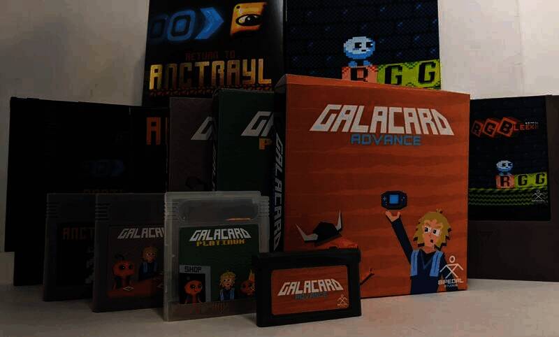 复古游戏机平台新游戏卡带版宣传图