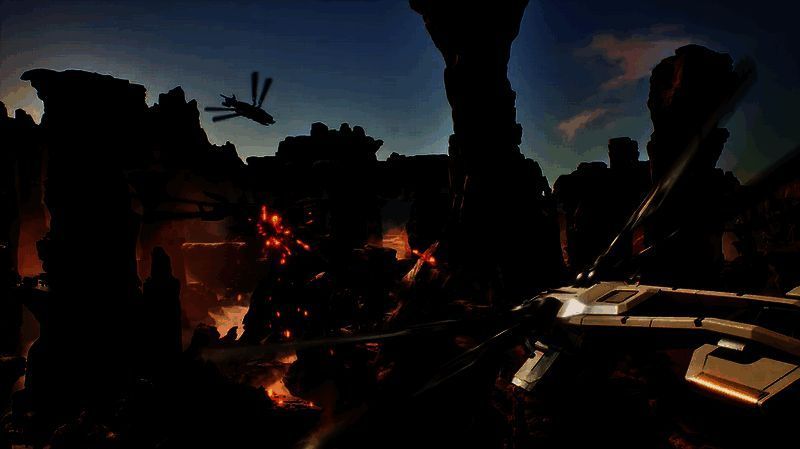 《沙丘：觉醒》游戏中的扑翼机相关画面