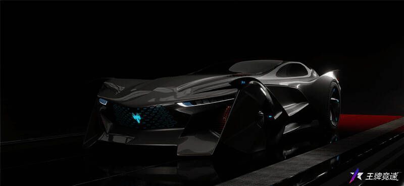 游龙惊鸿在赛道上飞驰图