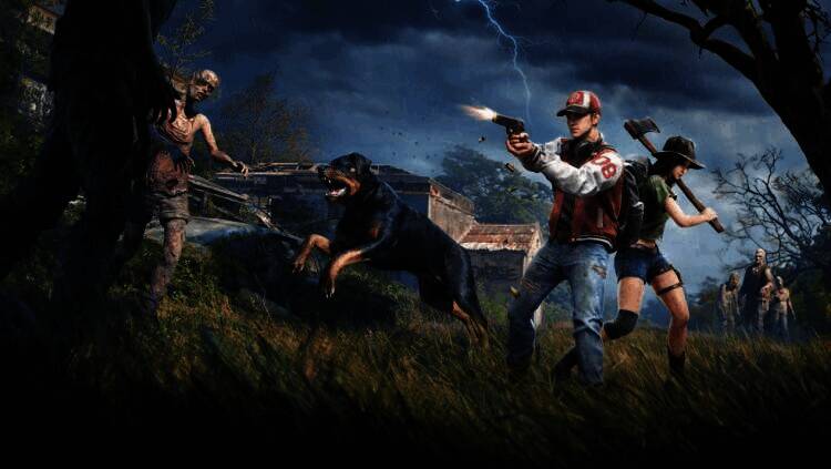 《荒野迷城》游戏中幸存者被丧尸攻击画面