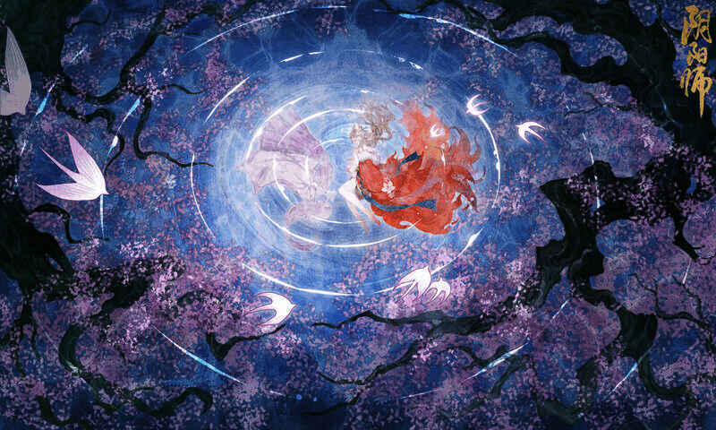 本真三尾狐花合战10级专属插画往日朝暮