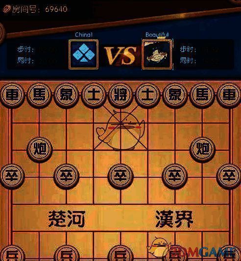 多乐中国象棋好友进入房间后准备开始界面