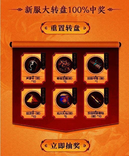 新服大转盘活动宣传图